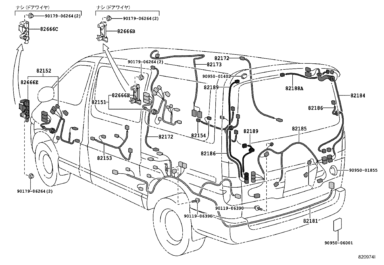 82120-26050 HARNESS ASSY, FRONT END WIRE product image