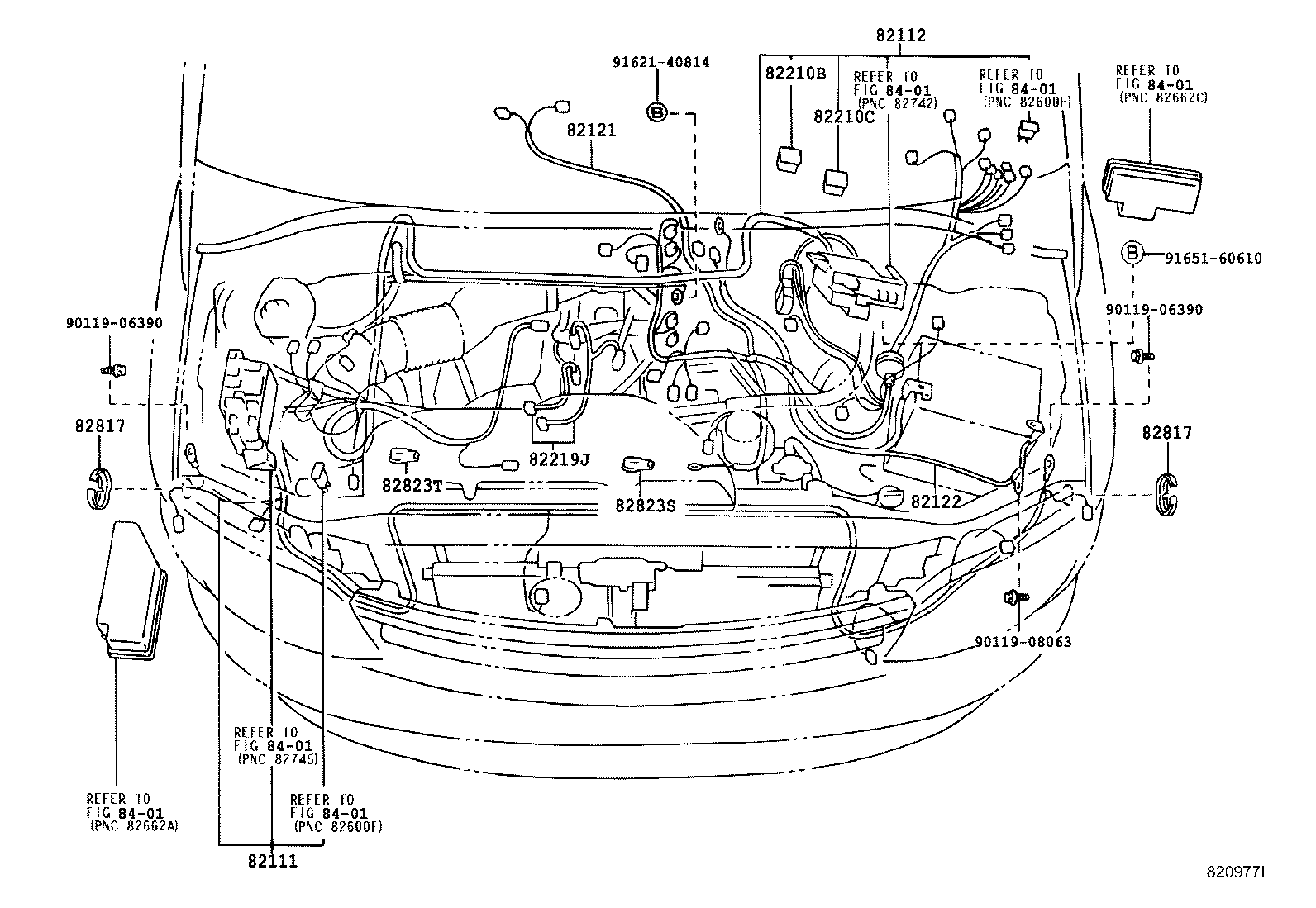 82122-26460 WIRE, ENGINE, NO.2 product image