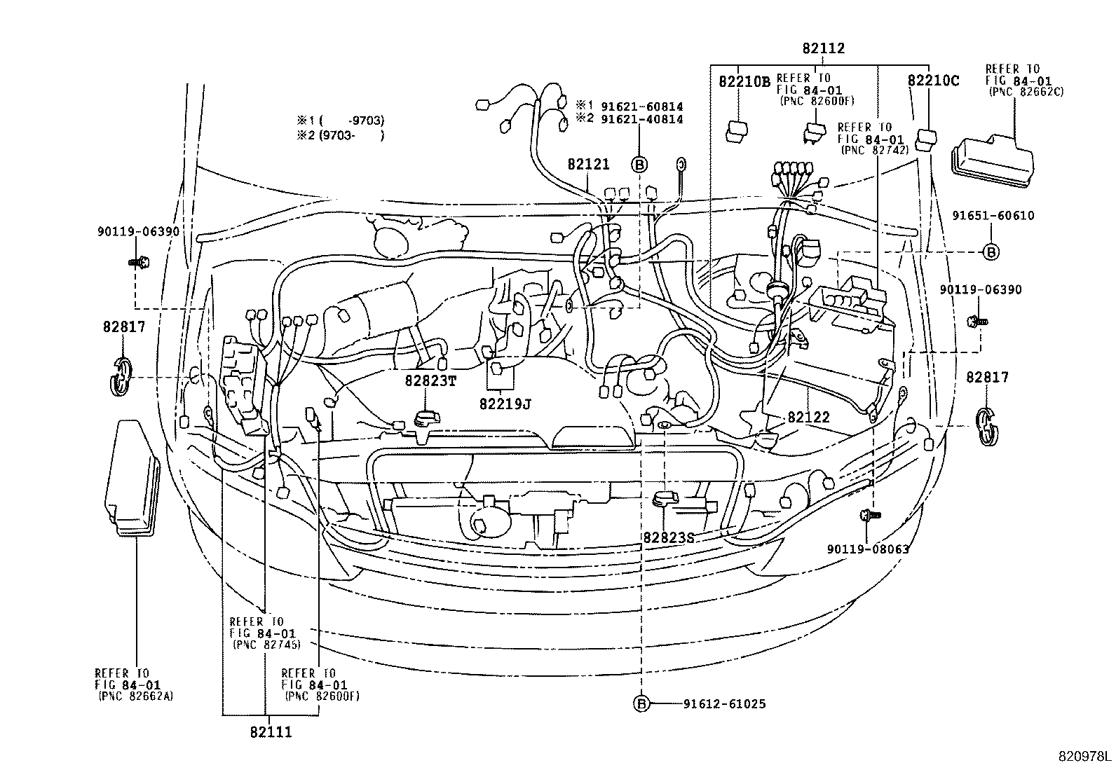 82122-26460 WIRE, ENGINE, NO.2 product image