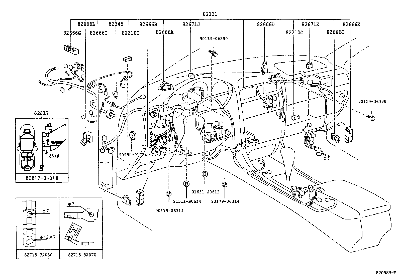 82817-3K310 PROTECTOR, WIRING HARNESS, NO.1 product image