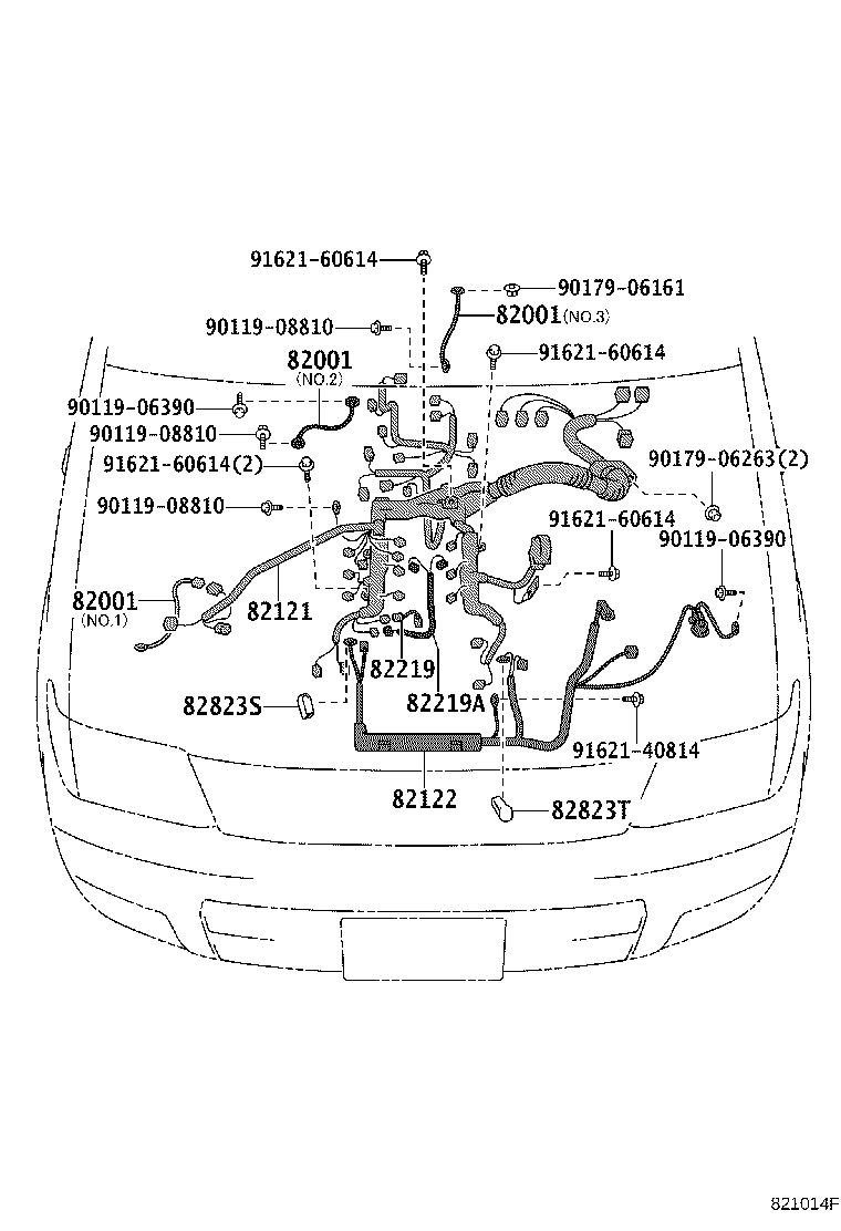 82166-60010 WIRE, CONSOLE BOX product image
