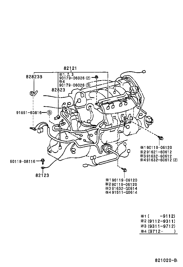 82121-17307 WIRE, ENGINE product image