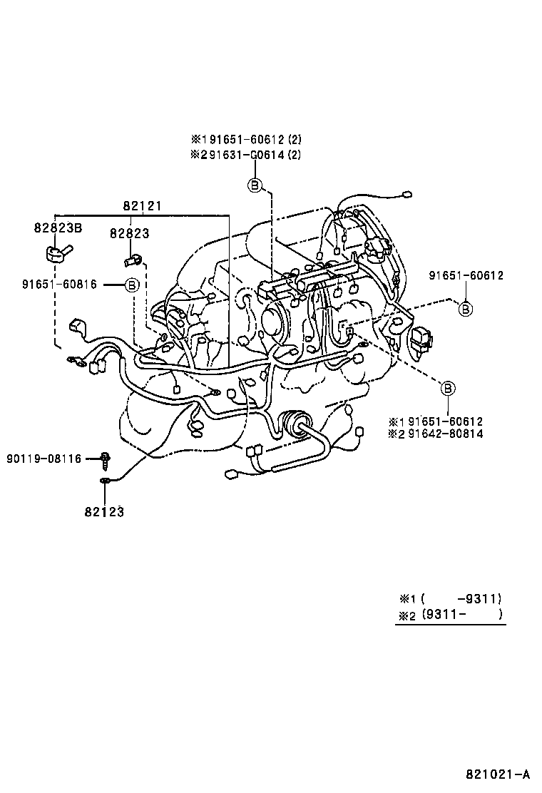 82121-17307 WIRE, ENGINE product image