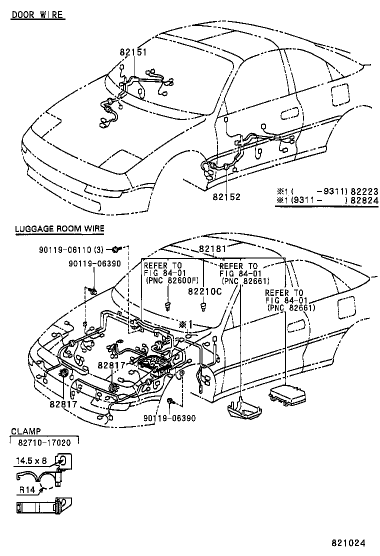 82121-17307 WIRE, ENGINE product image