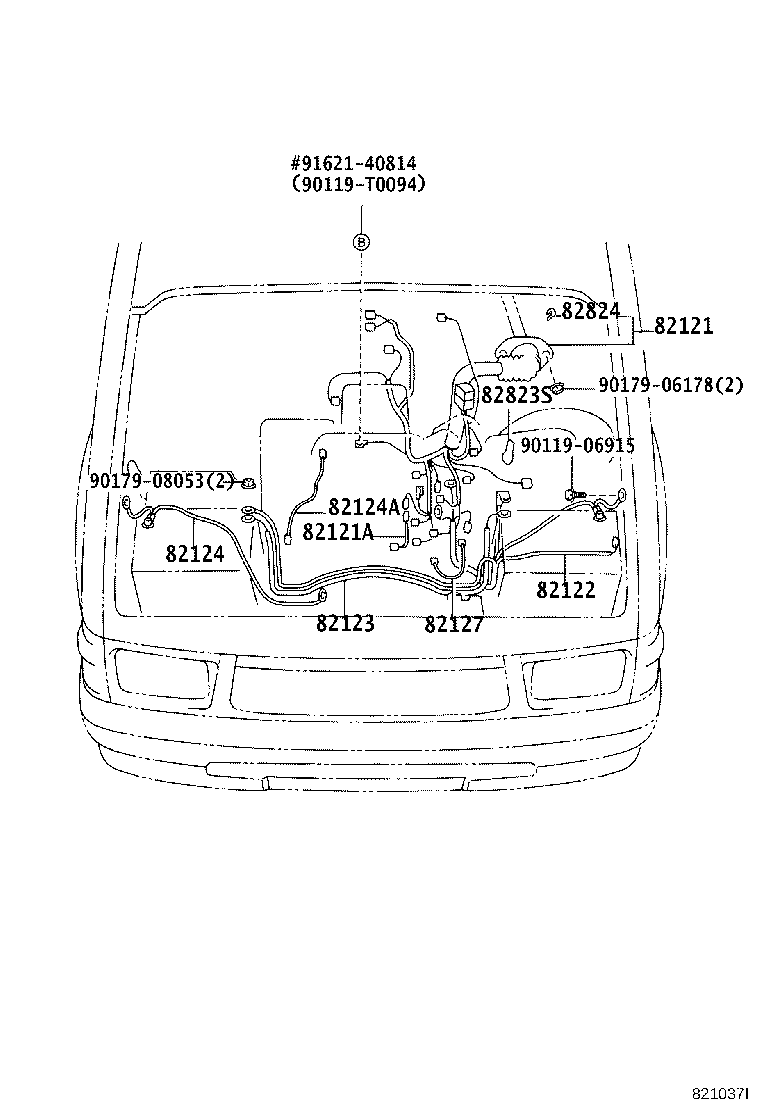 82122-35561 WIRE, ENGINE, NO.2 product image