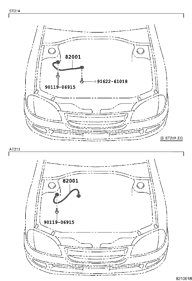 82151-21100 WIRE, FRONT DOOR, RH product image