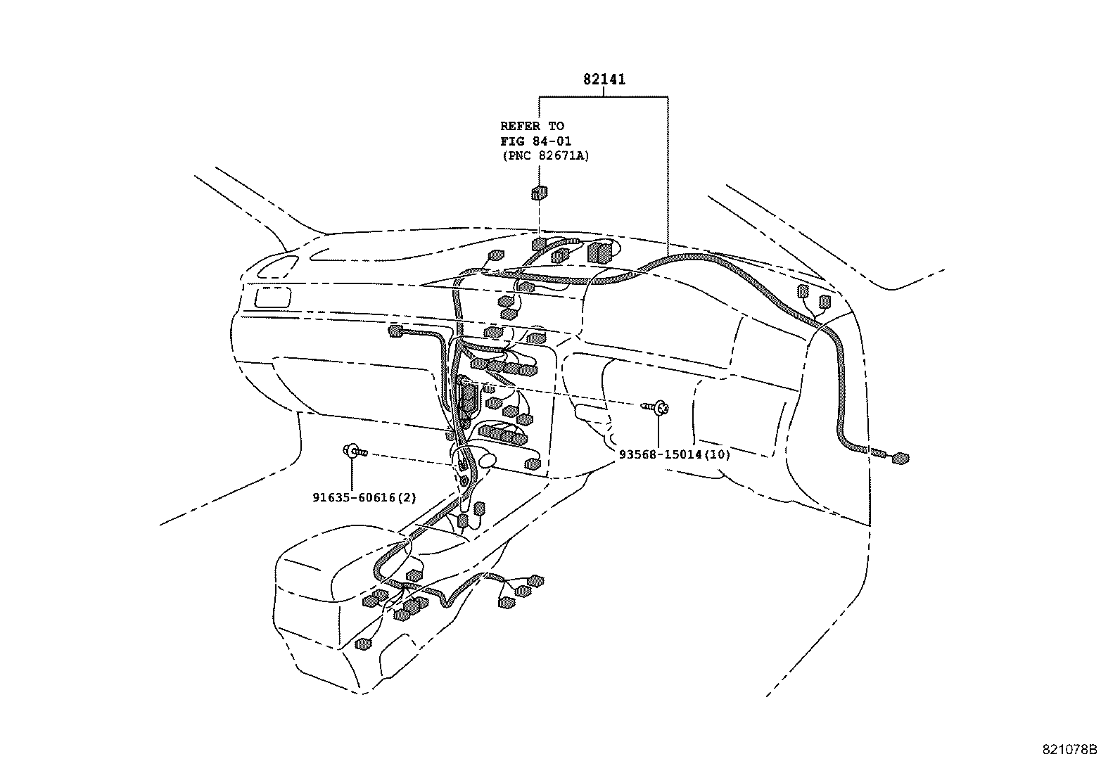 82124-30170 WIRE, ENGINE, NO.4 product image
