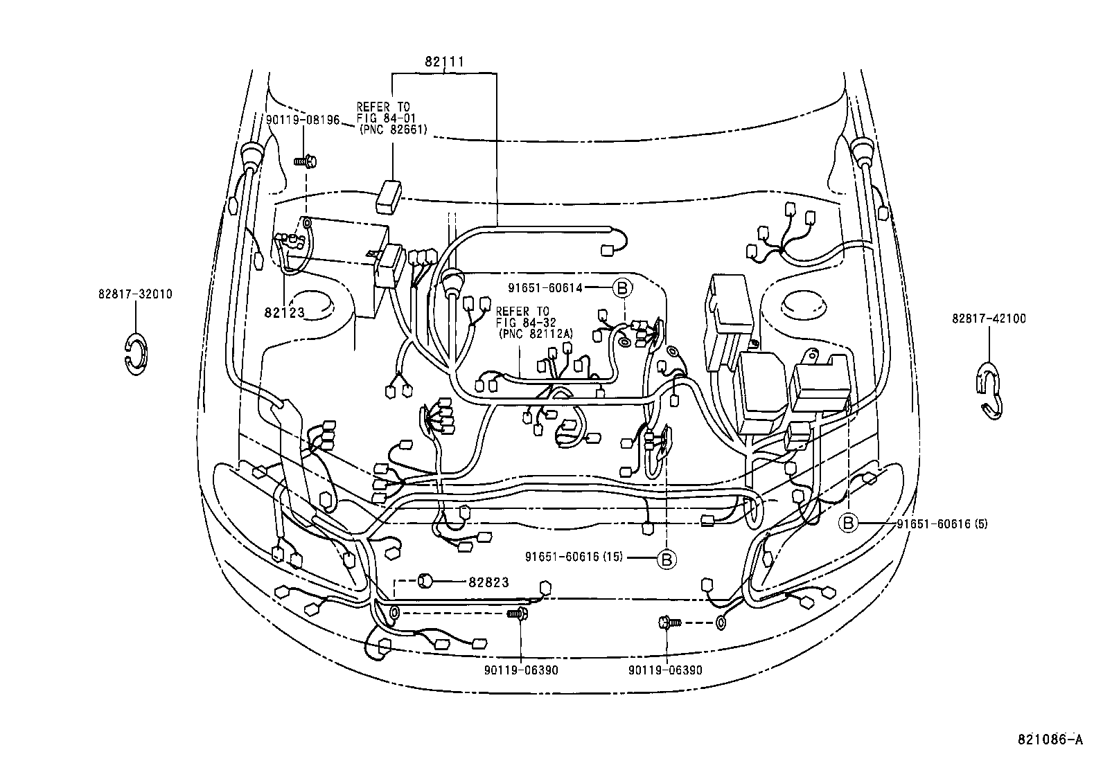 Toyota 82161-42610 WIRE, FLOOR