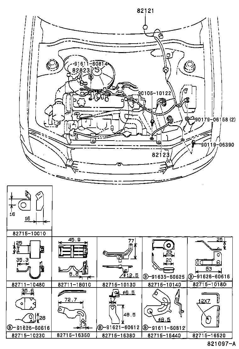 82121-1C360 WIRE, ENGINE product image