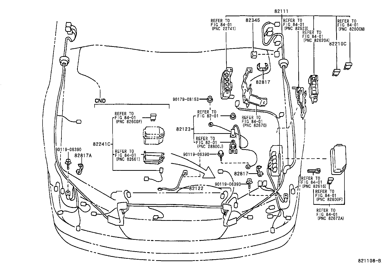 Toyota 82181-07010 WIRE, LUGGAGE ROOM, NO.1