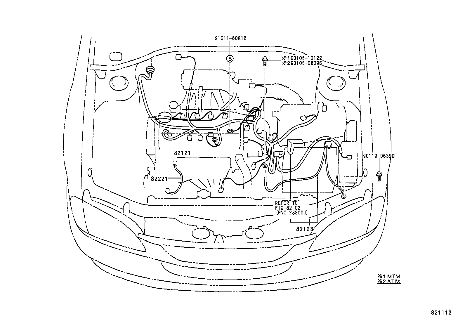 82121-05320 WIRE, ENGINE product image