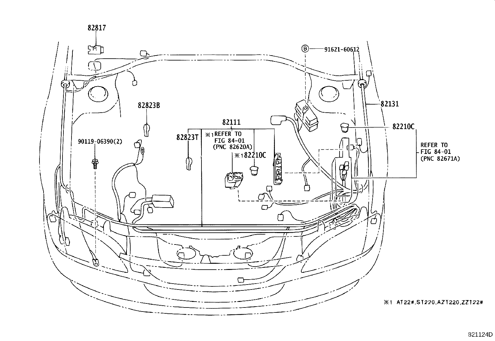 82122-05010 WIRE, ENGINE, NO.2 product image