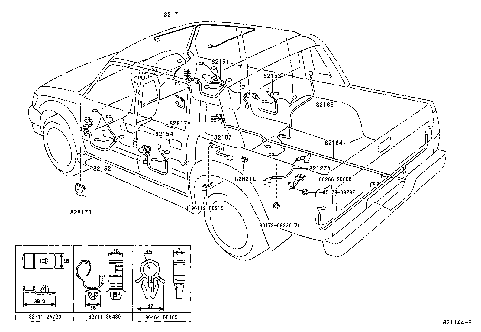 82817-35450 PROTECTOR, WIRING HARNESS, NO.1 product image