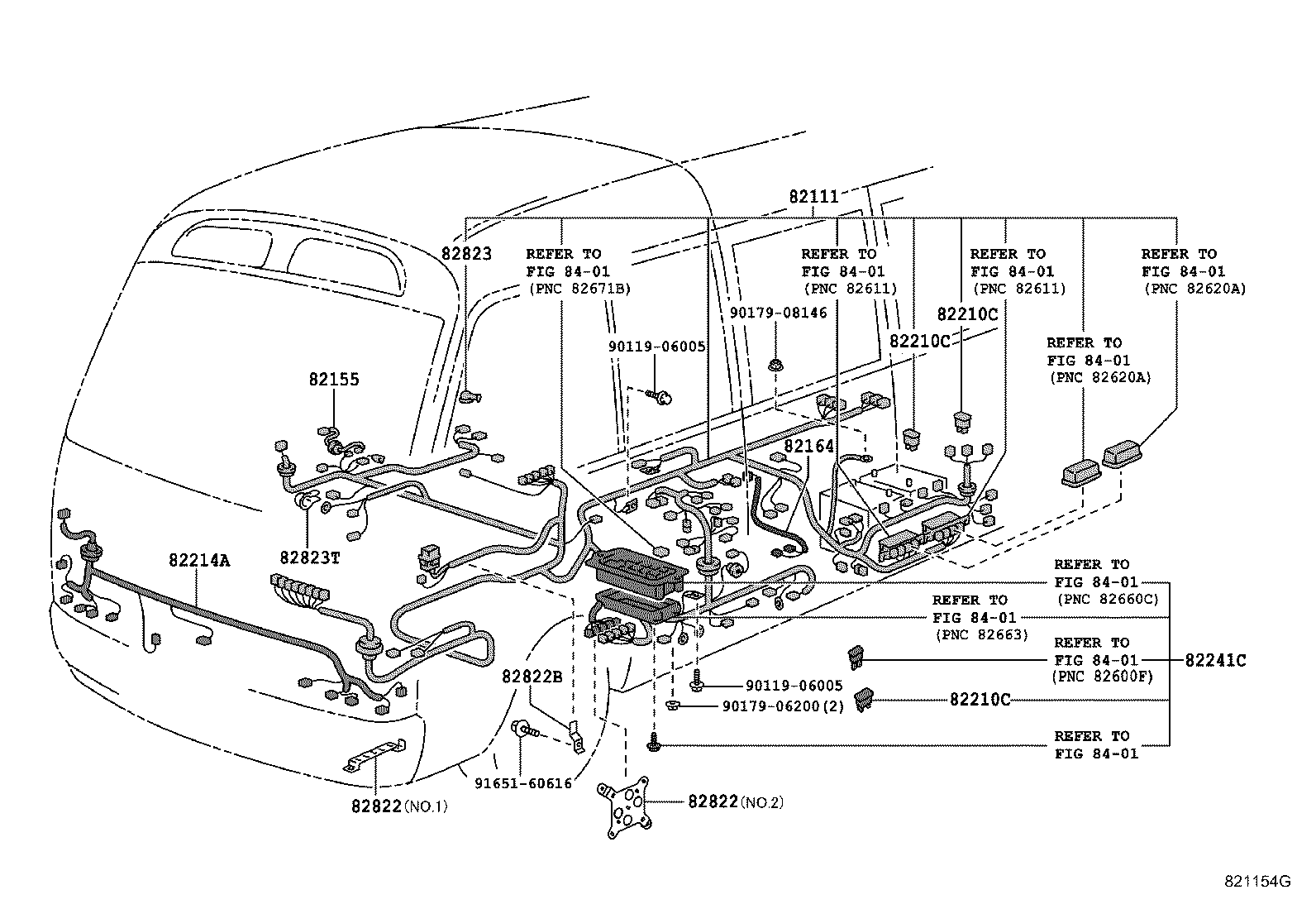 82142-36014 WIRE, INSTRUMENT PANEL, NO.2 product image