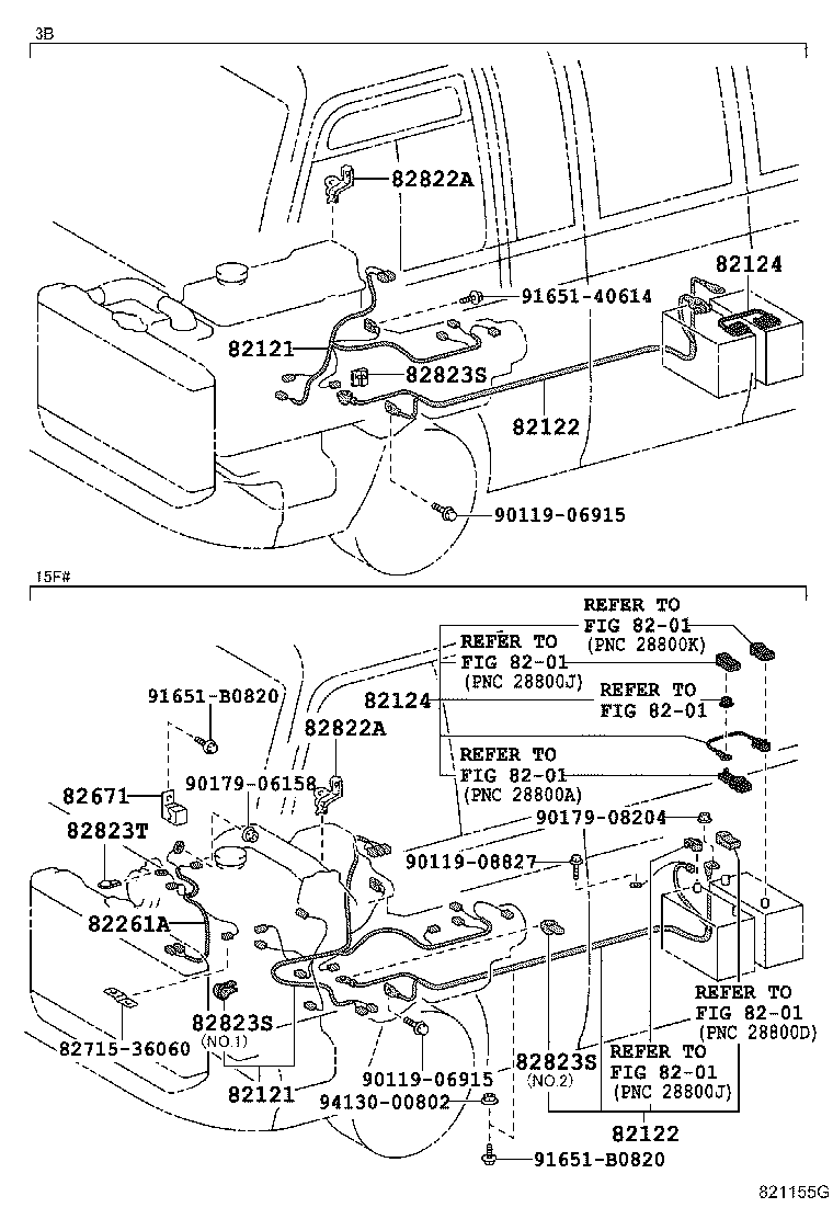 82142-36014 WIRE, INSTRUMENT PANEL, NO.2 product image