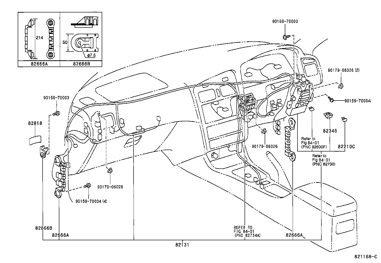 82122-05010 WIRE, ENGINE, NO.2 product image
