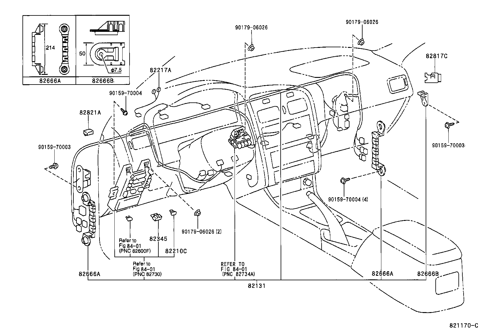 82122-05010 WIRE, ENGINE, NO.2 product image