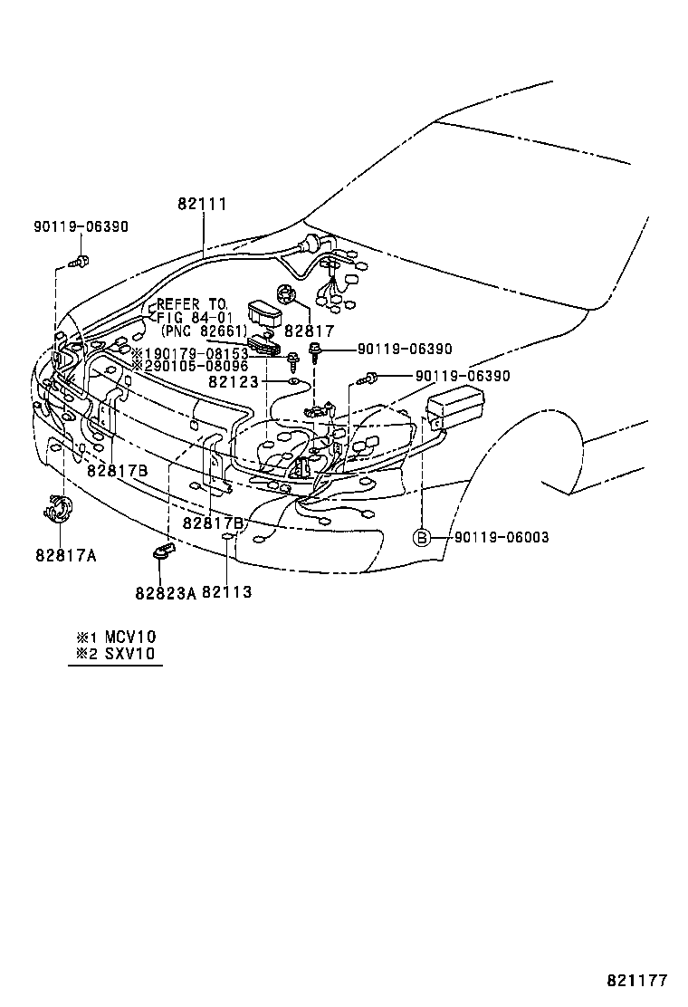 82151-06530 WIRE, FRONT DOOR, RH product image
