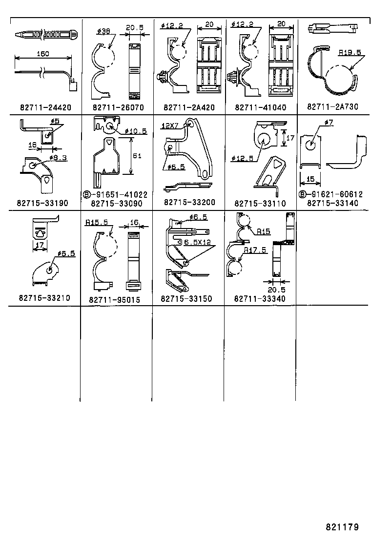 82151-06530 WIRE, FRONT DOOR, RH product image