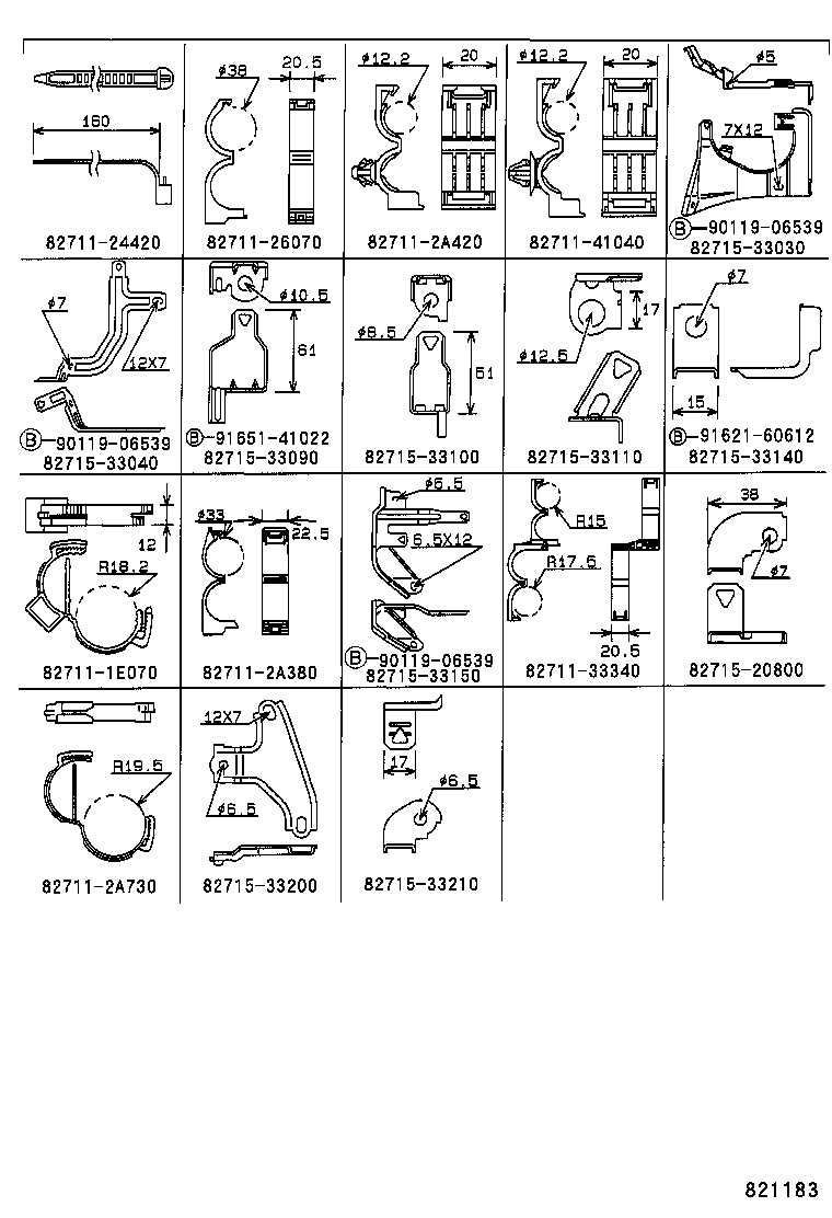 82151-33210 WIRE, FRONT DOOR, RH product image