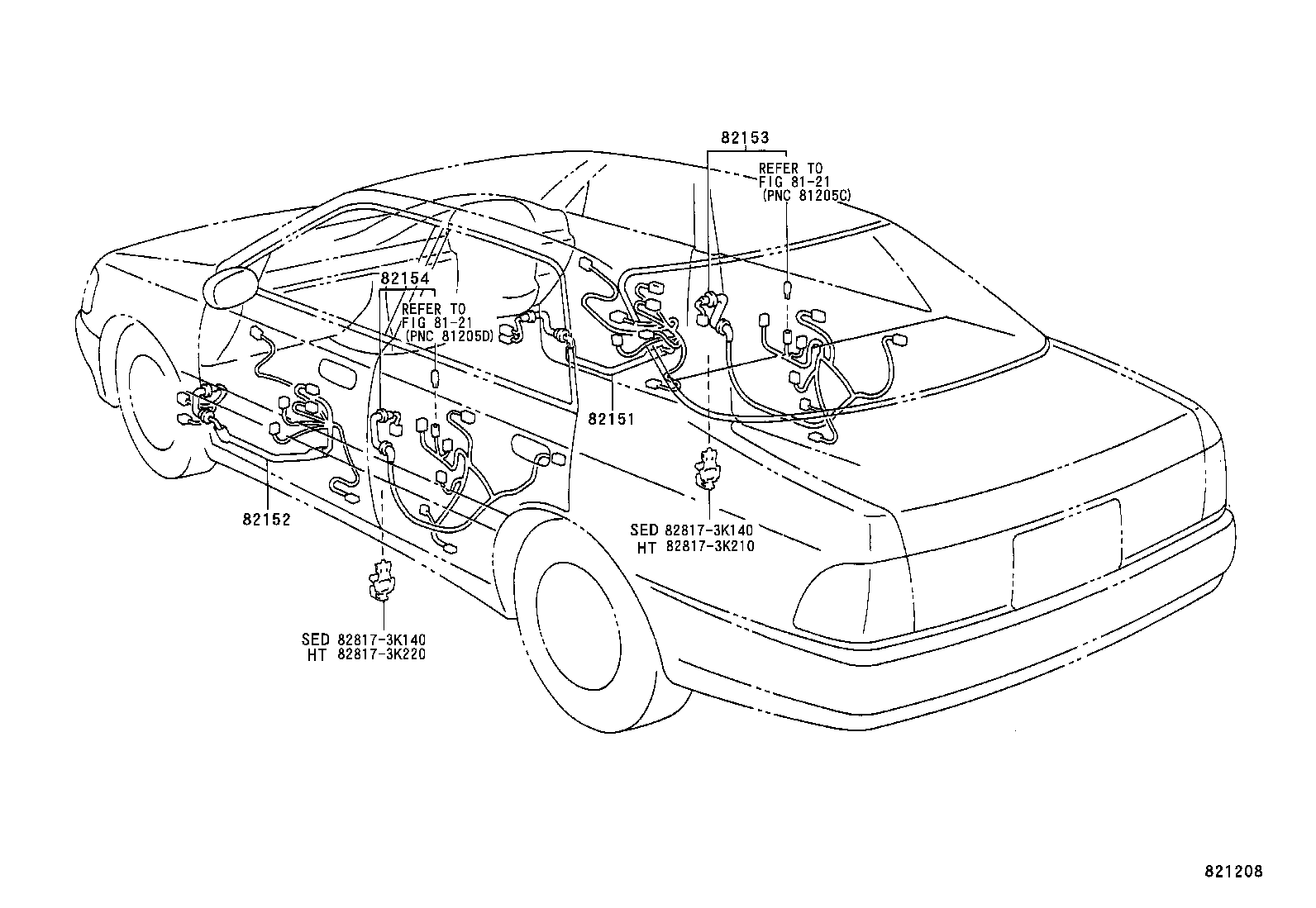 82122-30510 WIRE, ENGINE, NO.2 product image
