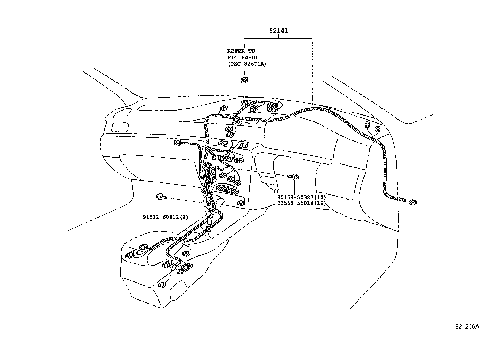 82124-30170 WIRE, ENGINE, NO.4 product image