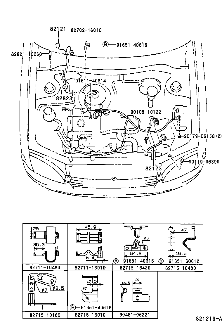 82121-1C360 WIRE, ENGINE product image