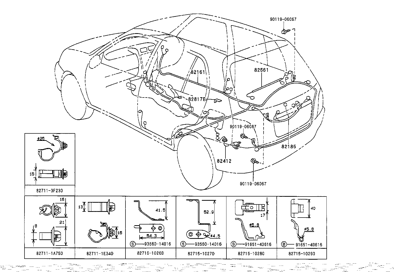 82121-1C360 WIRE, ENGINE product image