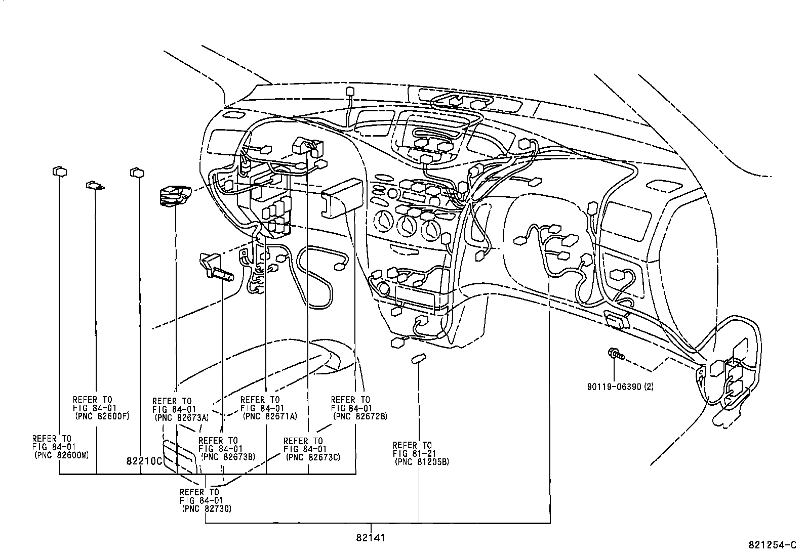 82817-47070 PROTECTOR, WIRING HARNESS, NO.2 product image