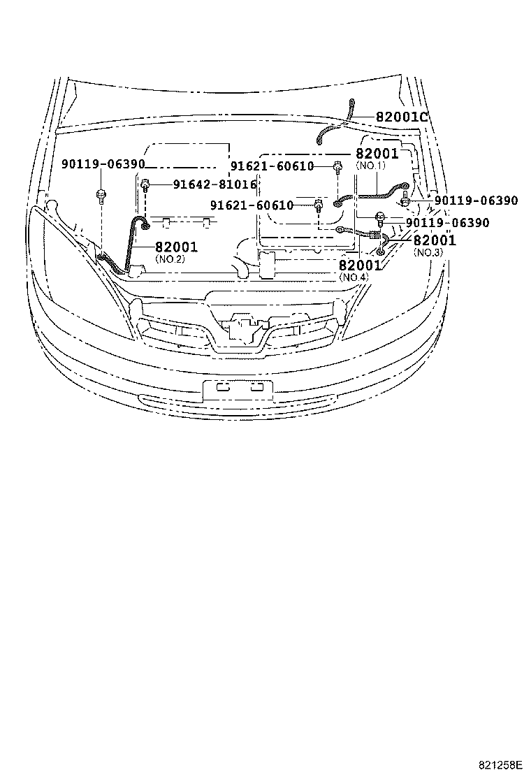 90980-07404 CABLE, BOND, NO.1 product image