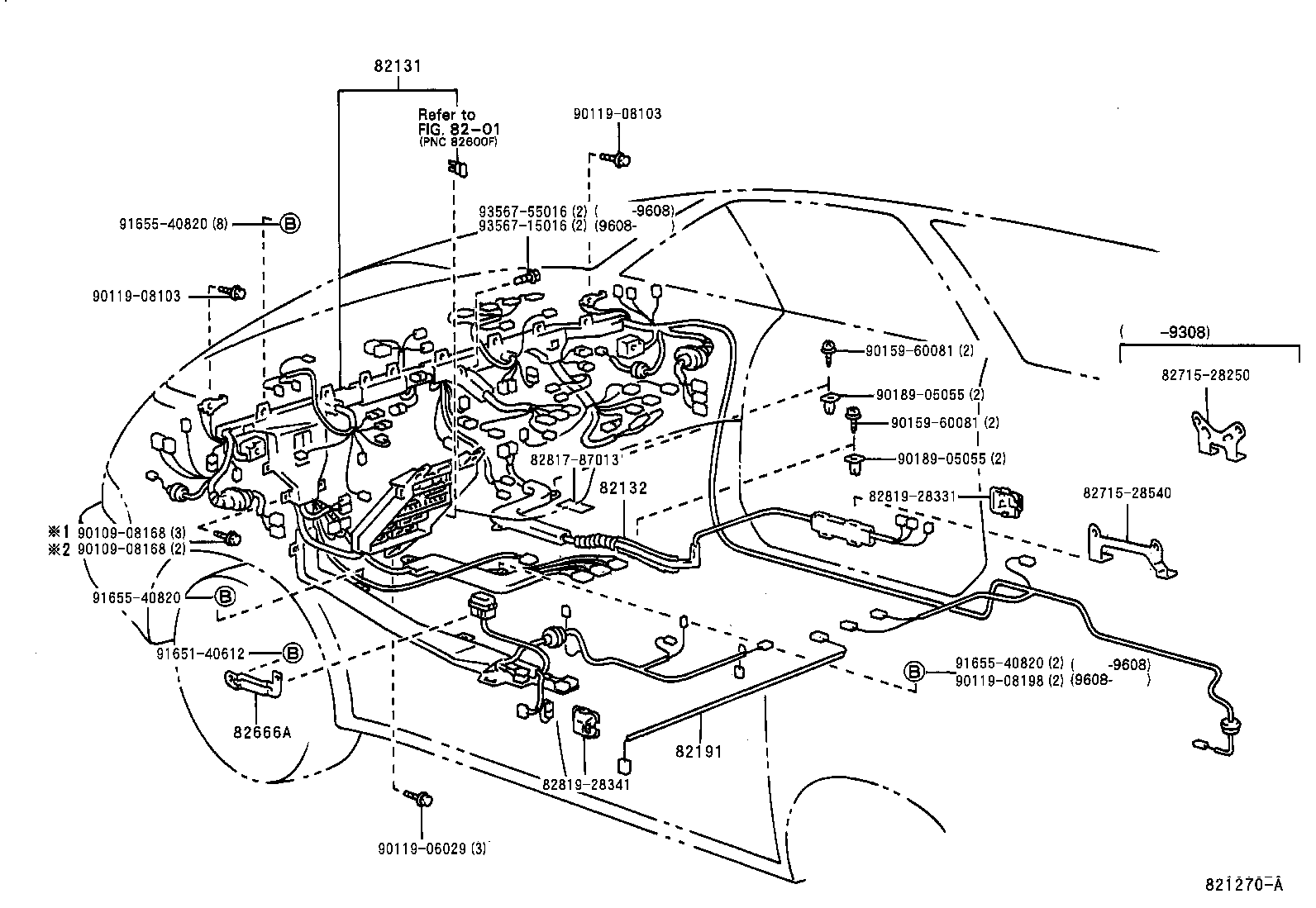 82122-28071 WIRE, ENGINE, NO.2 product image