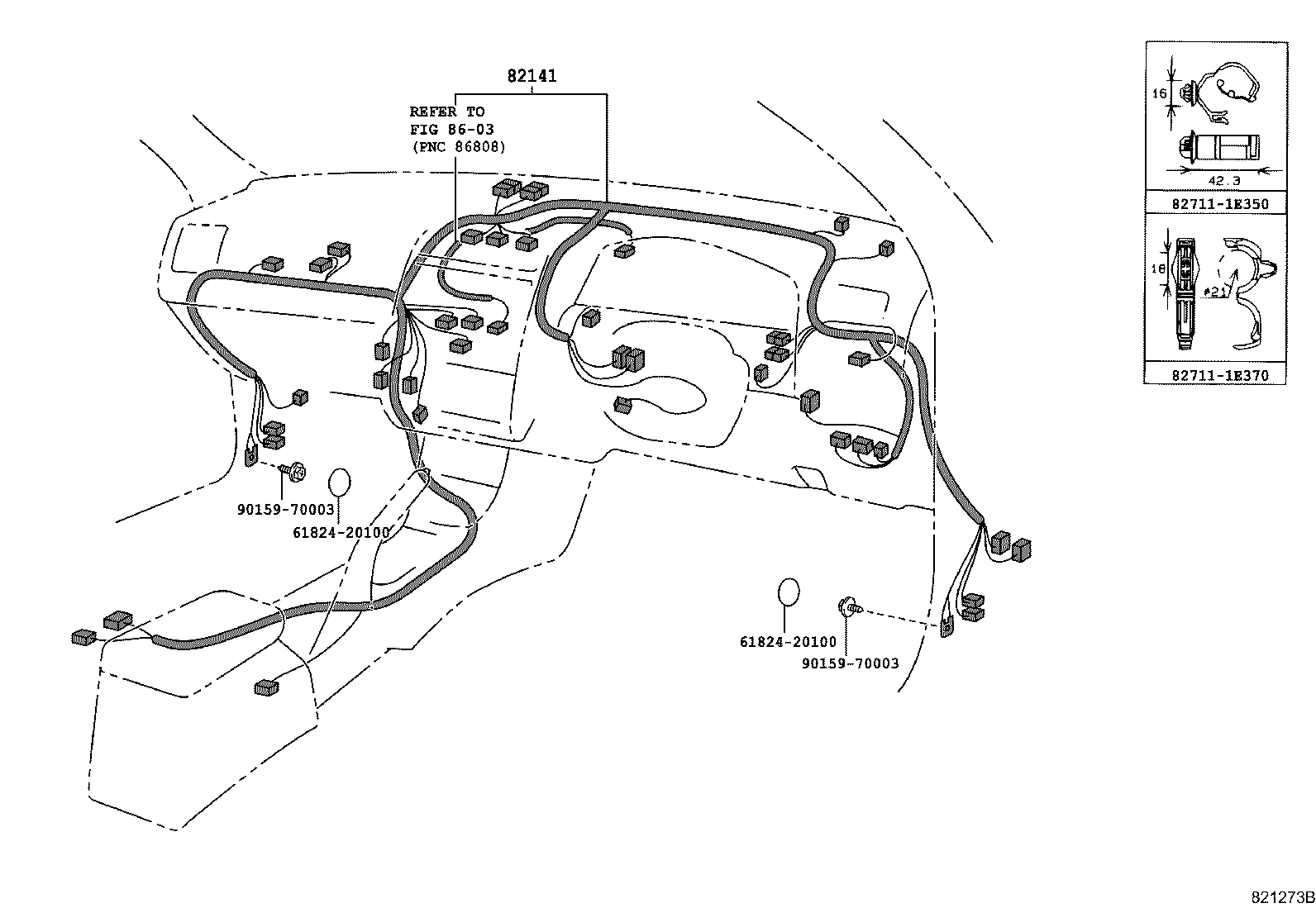 82817-2D320 PROTECTOR, WIRING HARNESS, NO.2 product image