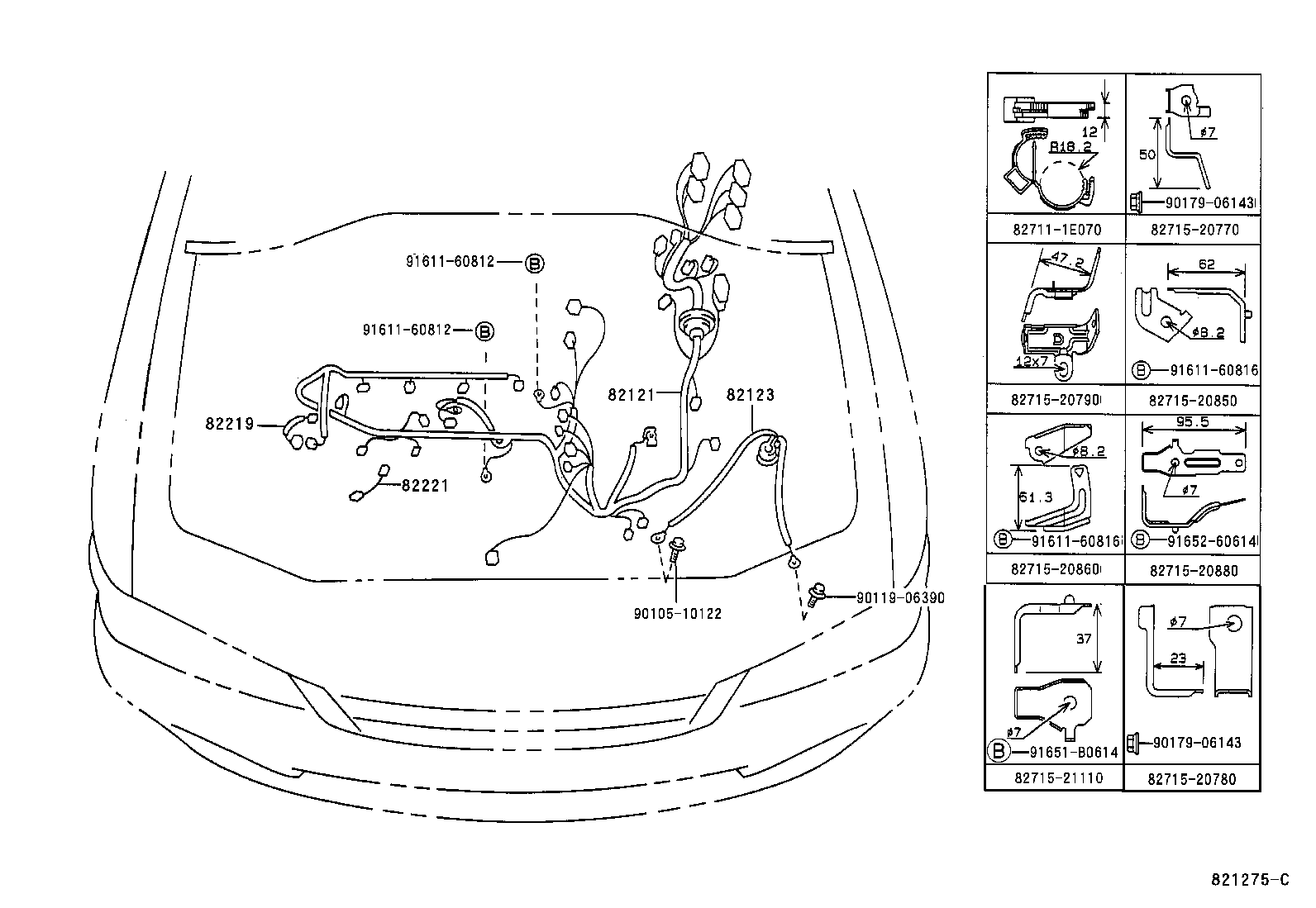 82111-2L290 WIRE, ENGINE ROOM MAIN product image