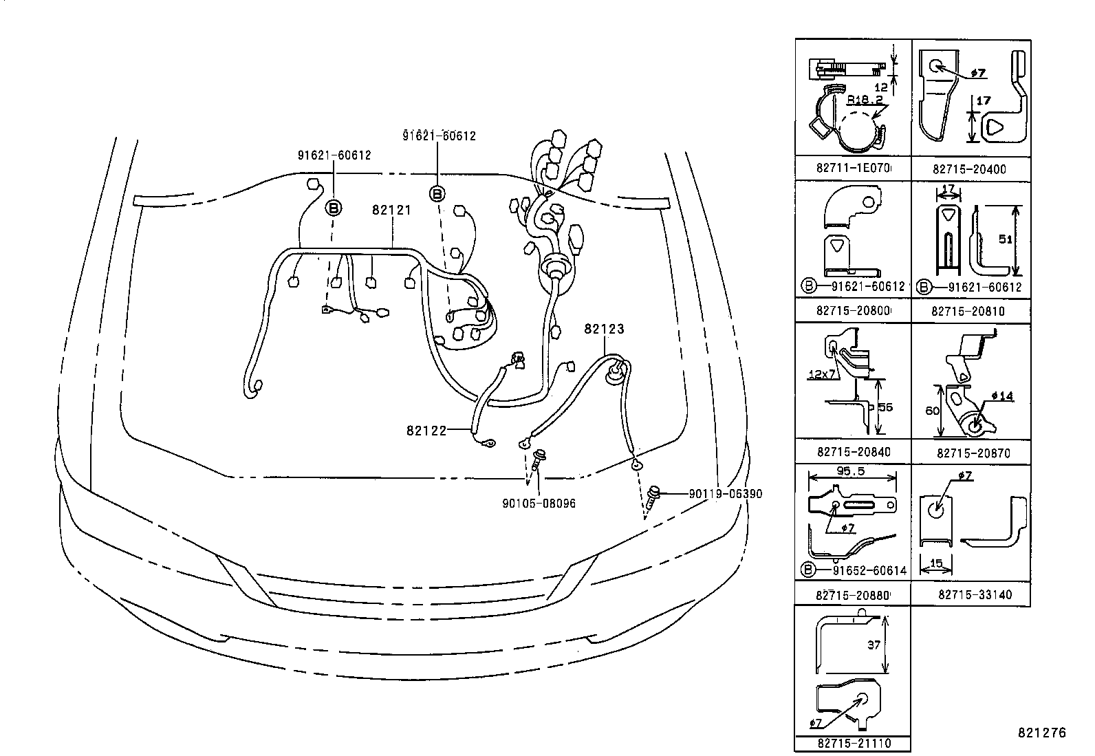 82111-2L290 WIRE, ENGINE ROOM MAIN product image