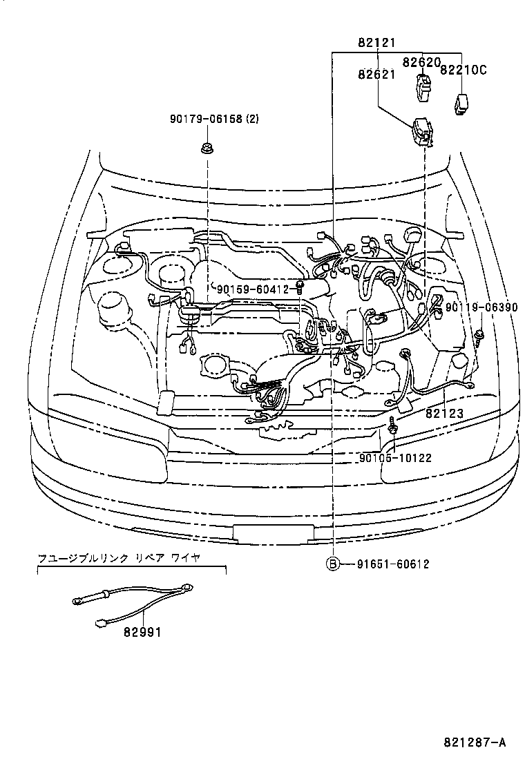 82121-1G201 WIRE, ENGINE product image