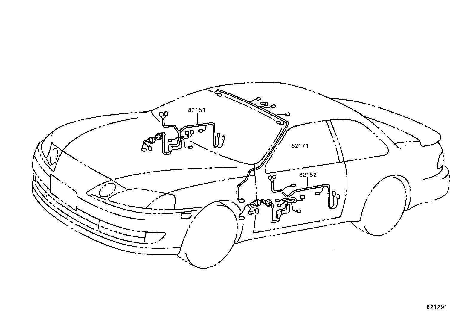 82191-24110 WIRE, FRONT SEAT, RH product image