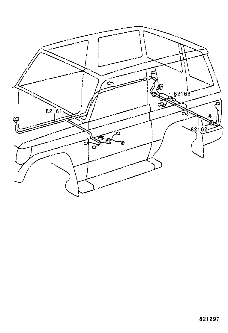 82151-60180 WIRE, FRONT DOOR, NO.2, RH product image
