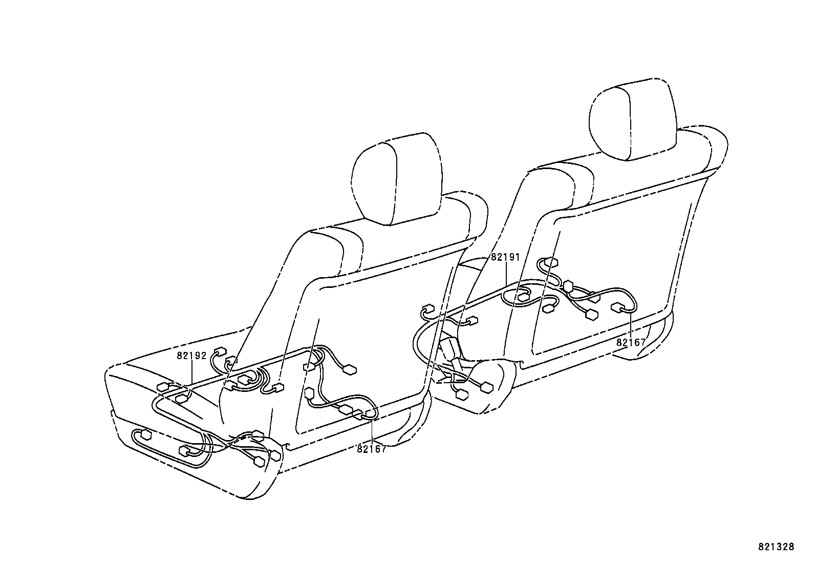 82025-60010 WIRING SUB-ASSY, FRONT SIDE product image