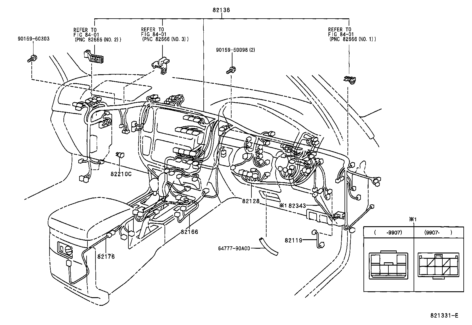 82122-60370 WIRE, ENGINE, NO.2 product image