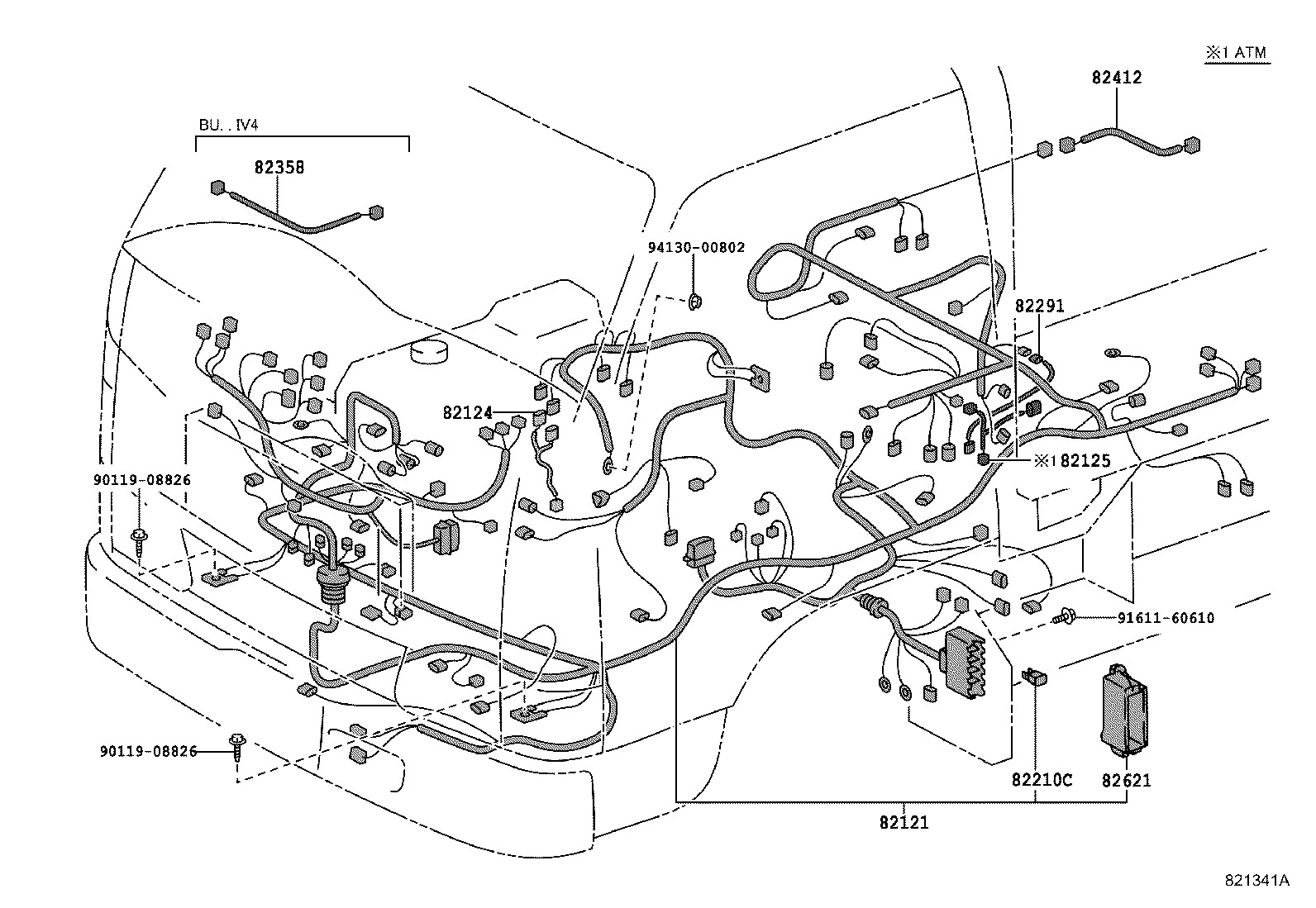 82050-89109 WIRE, ENGINE product image