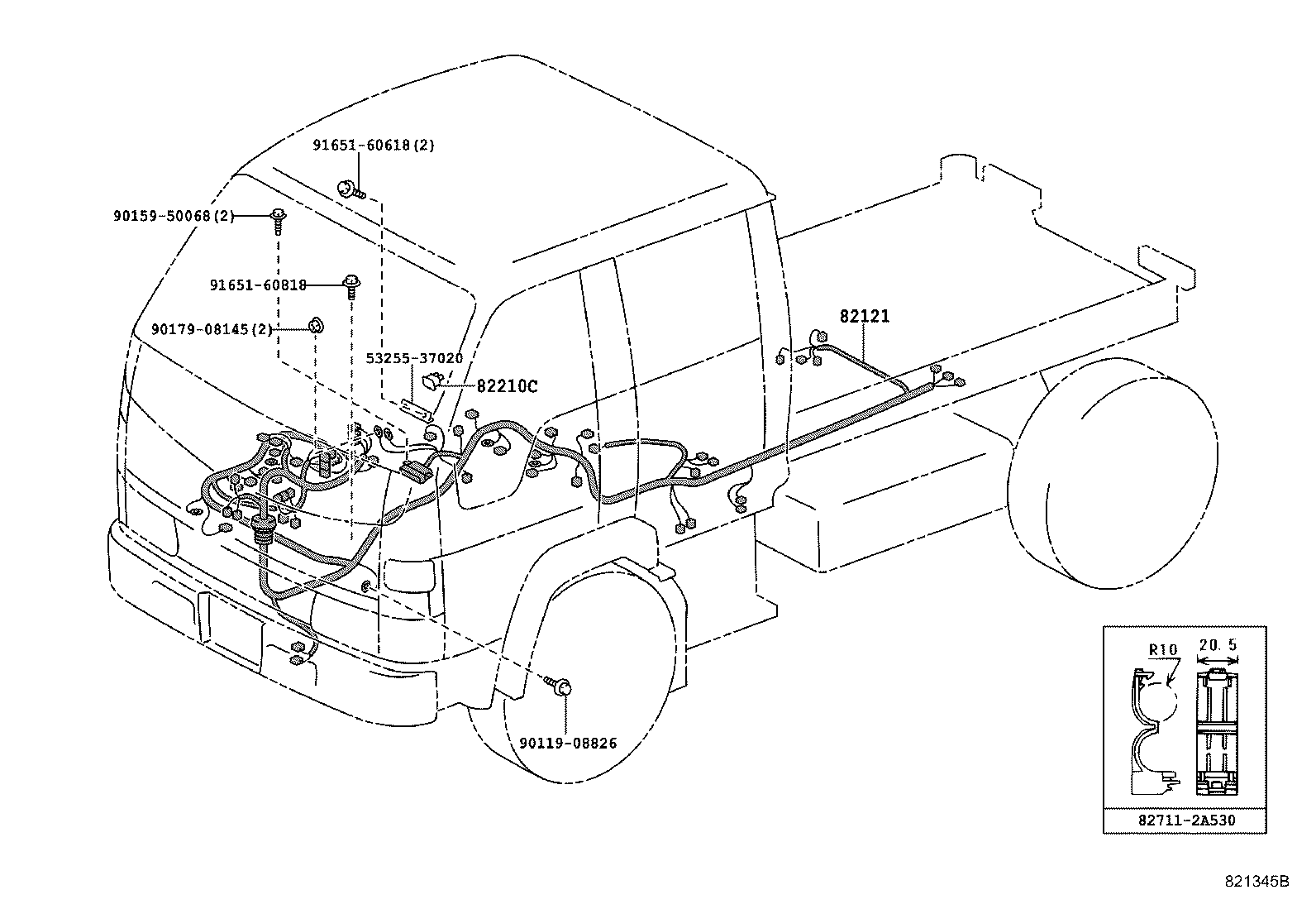 82050-89109 WIRE, ENGINE product image