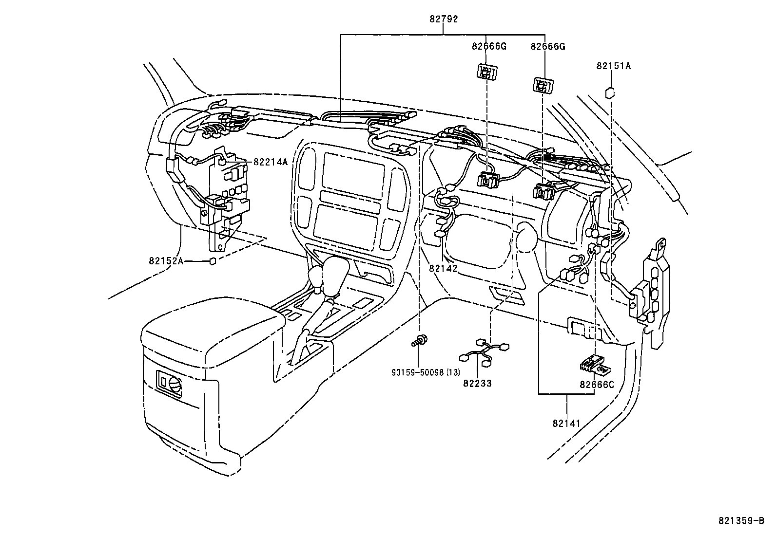82081-0G010 WIRING ASSY, DOOR LOCK product image