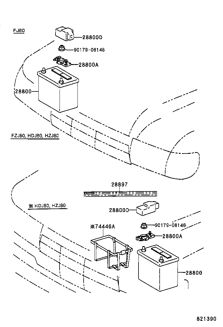 28897-17040 PLATE, BATTERY CAUTION product image