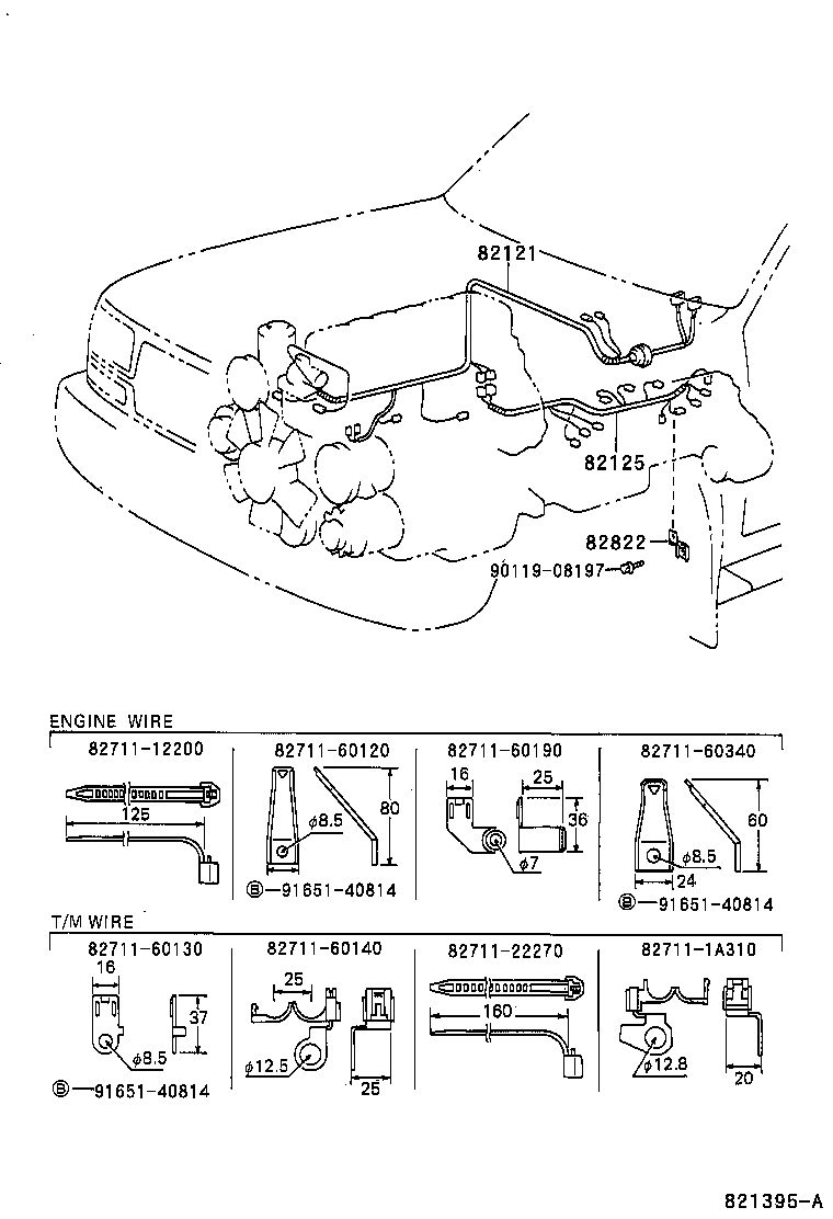 82122-60030 WIRE, ENGINE, NO.2 product image