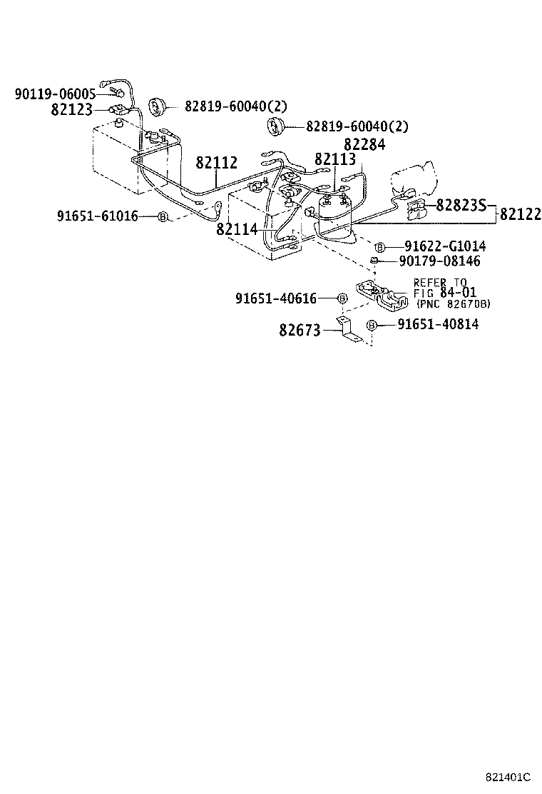 82122-60030 WIRE, ENGINE, NO.2 product image