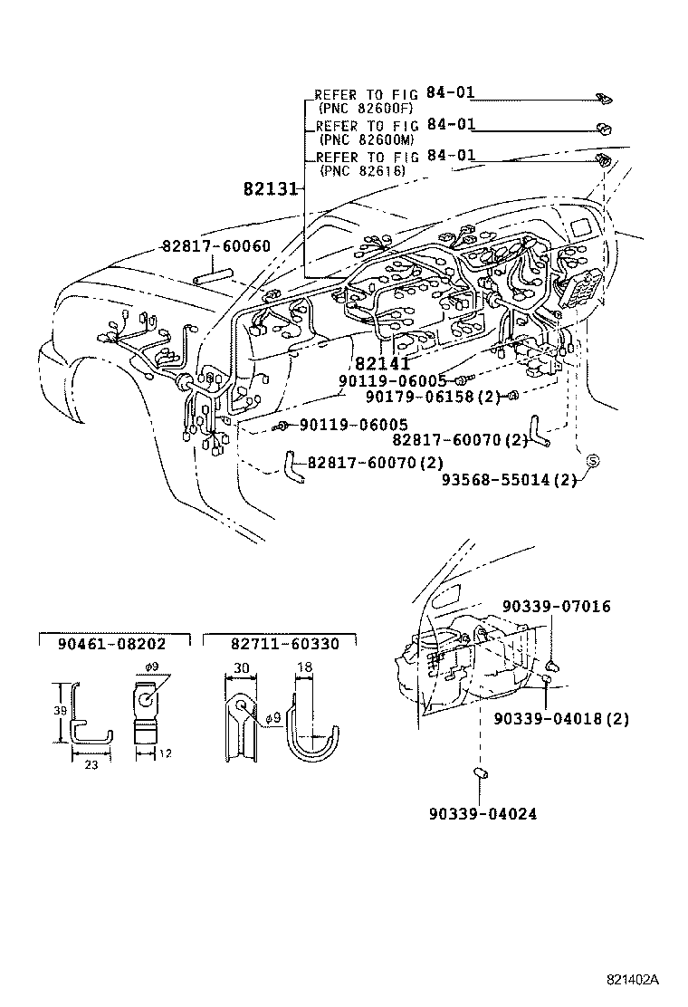 82122-60030 WIRE, ENGINE, NO.2 product image