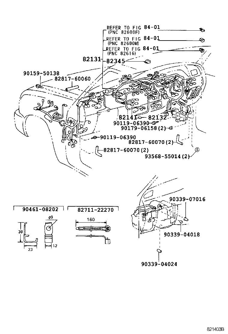 82122-60030 WIRE, ENGINE, NO.2 product image