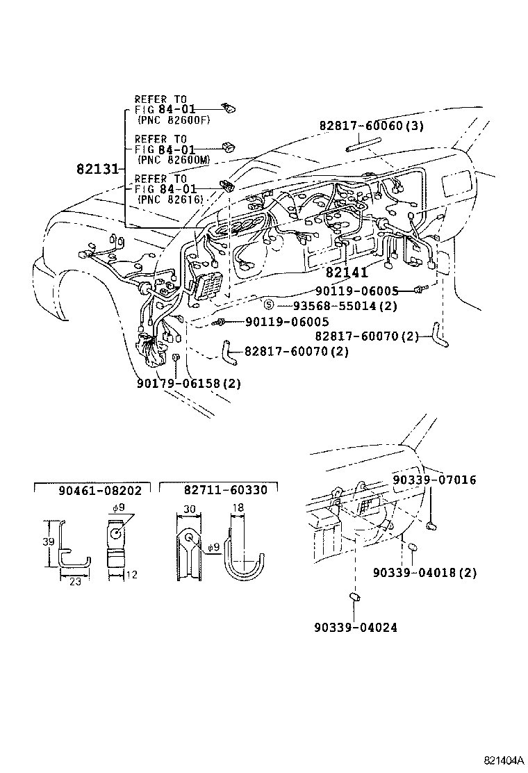 82122-60030 WIRE, ENGINE, NO.2 product image