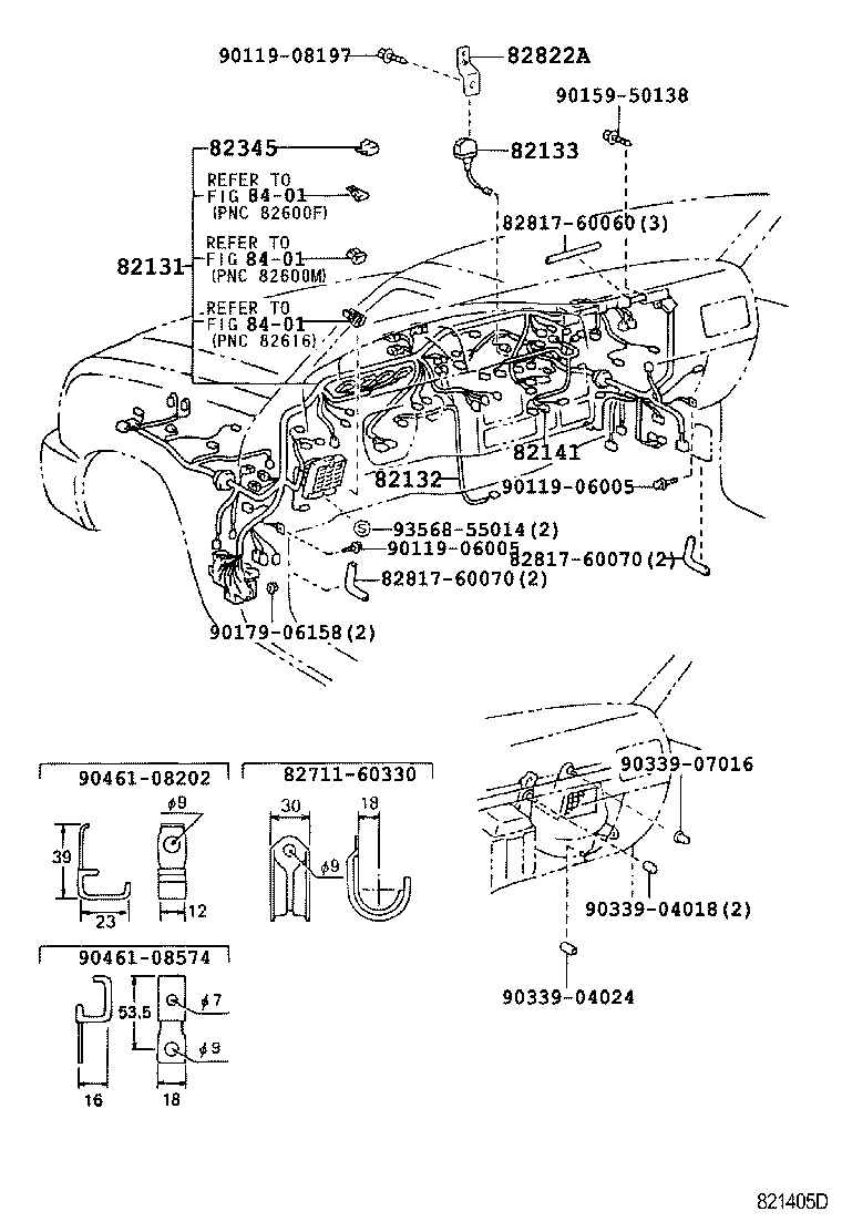 82122-60030 WIRE, ENGINE, NO.2 product image