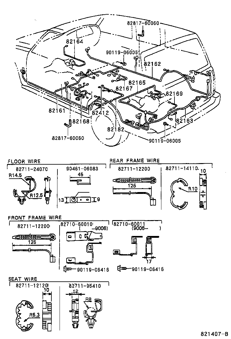 82122-60030 WIRE, ENGINE, NO.2 product image